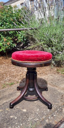 Tabouret de Piano à vis, Thonet XIXème