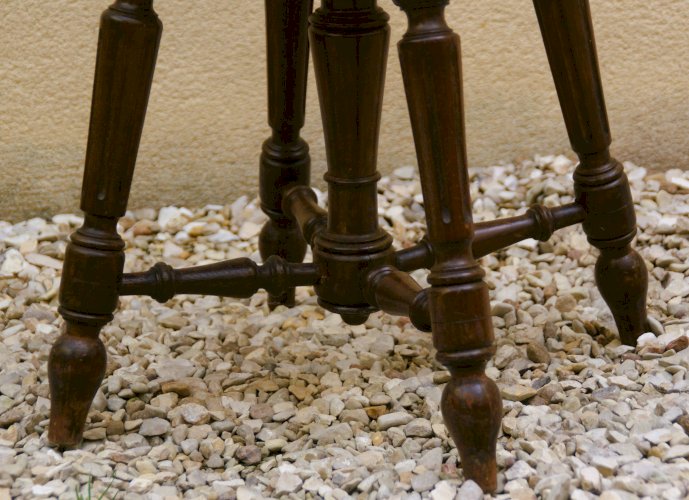 Tabouret de piano Napoléon III réglable