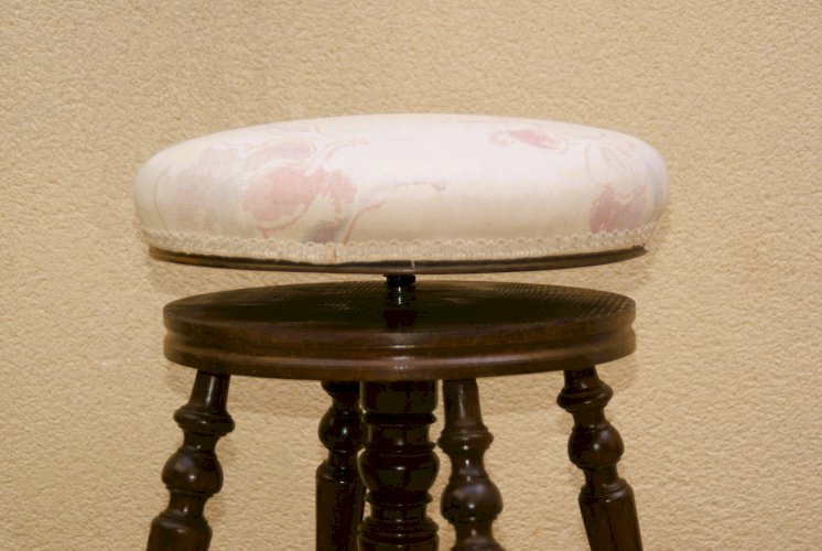 Tabouret de piano Napoléon III réglable