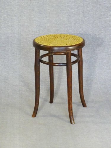 Tabouret de piano par Thonet 1900, cannage OK