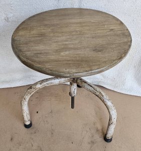 Tabouret industriel vintage réglable en hauteur