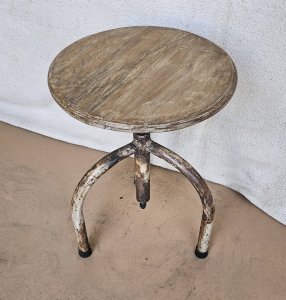 Tabouret industriel vintage réglable en hauteur