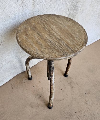 Tabouret industriel vintage réglable en hauteur