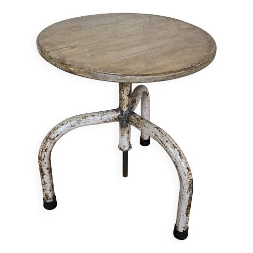 Tabouret industriel vintage réglable en hauteur