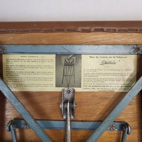 Tabouret libellule pliant 1950