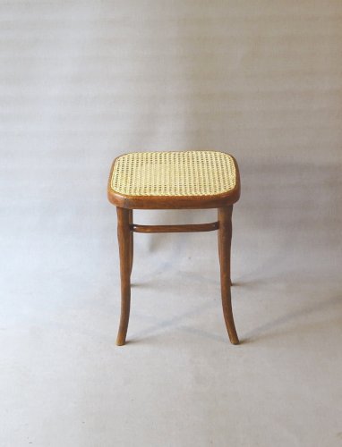Tabouret Thonet N°56 " carré " et canné, Ca, 1900