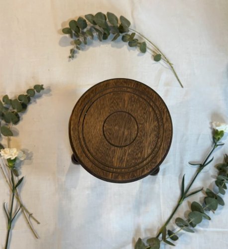 Tabouret tripode bois