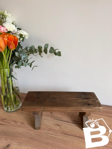 Tabouret vintage bois