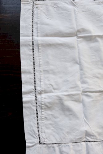 Taie d’oreiller ancienne brodée