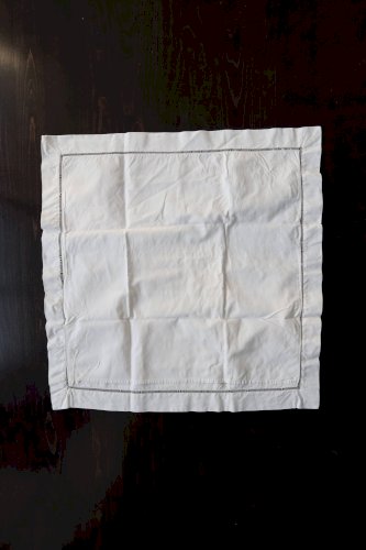 Taie d’oreiller ancienne brodée