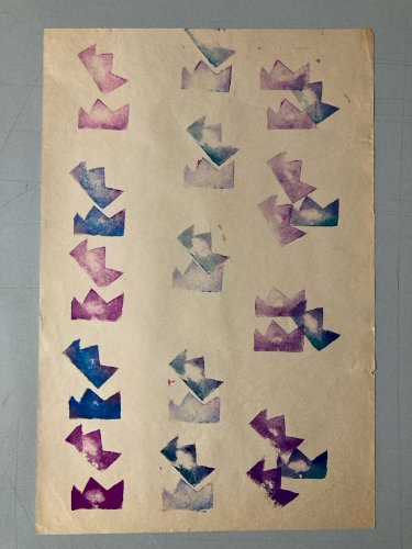 Tampon Encre Papier 1979 Art Supports Surfaces  No Pincemin No Viala