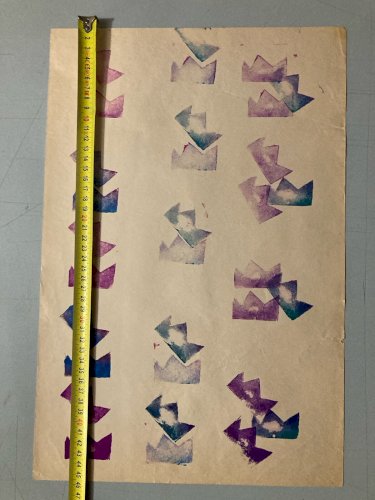 Tampon Encre Papier 1979 Art Supports Surfaces  No Pincemin No Viala