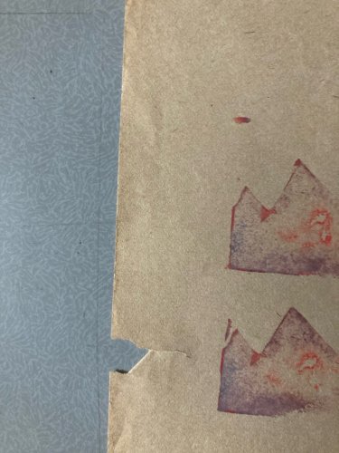 Tampon Encre Papier Art 1979 Supports Surfaces  No Pincemin No Viala