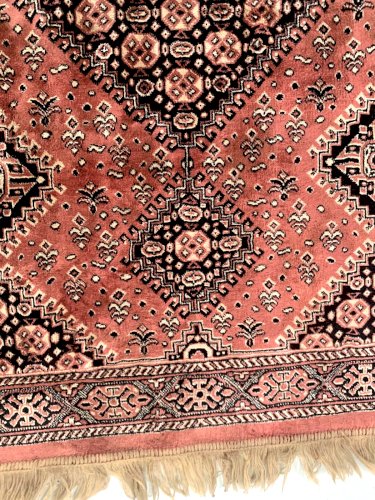 Tapis ancien en laine  Tapisserie Tissus ancien  Descente de lit  XX siècle