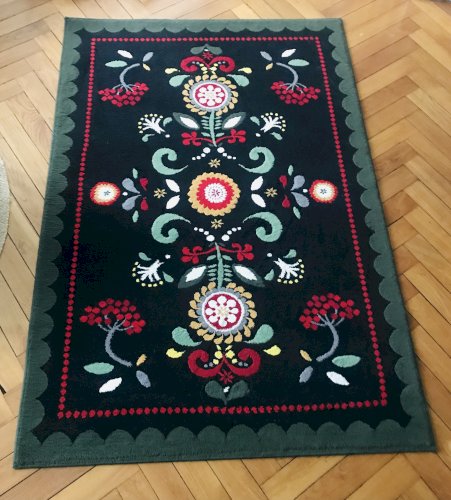 Tapis décor floral Slave