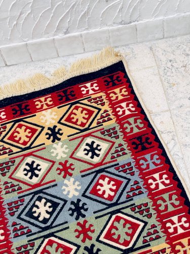 Tapis vintage réversible