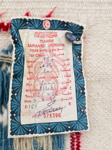 Tapis vintage Tunisien fait main