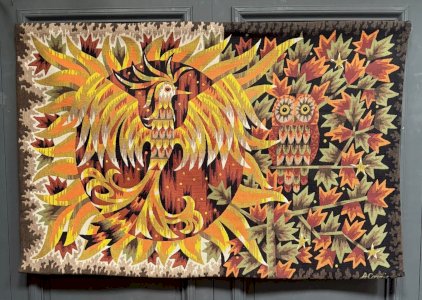 Bird tapestry by A. Cornic XXth L9328