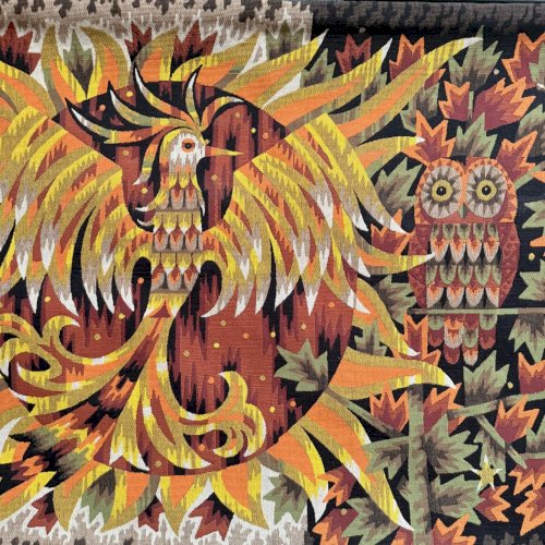 Tapisserie à l'oiseau par A. Cornic XXe L9328