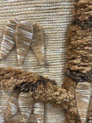 Tapisserie années 70 en laine et soie