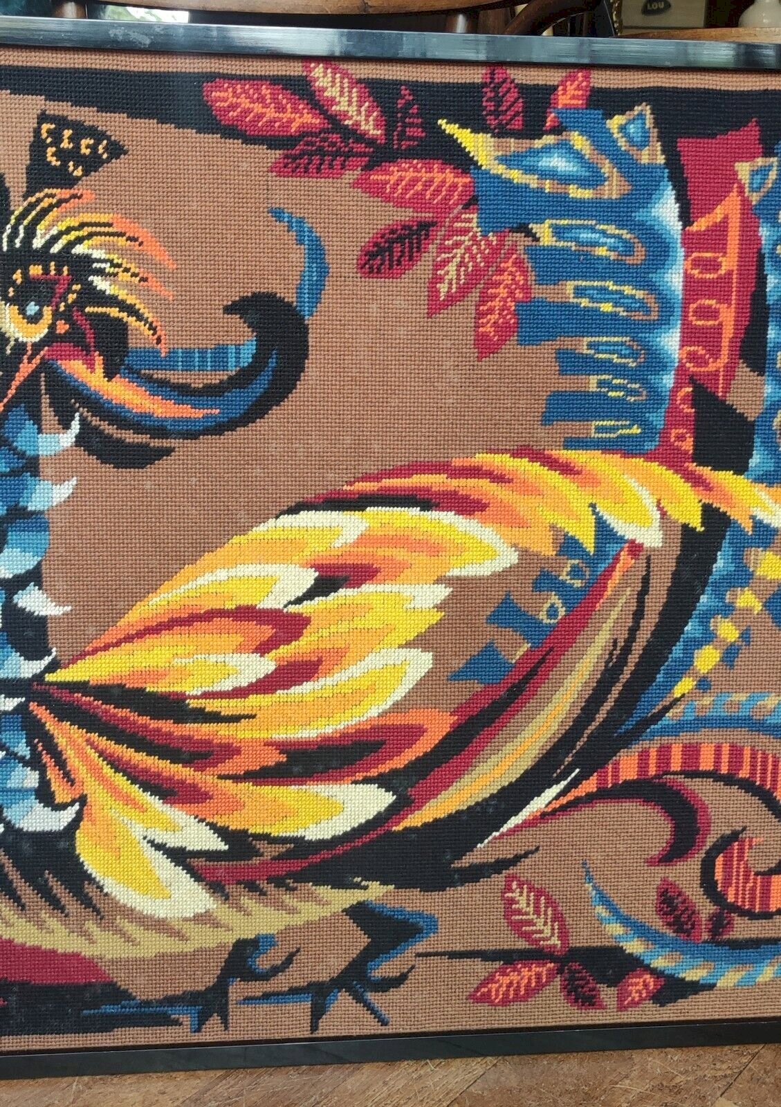 Papier Peint 3D Intissé Fleurs Et Oiseaux Rétro Papier Peint