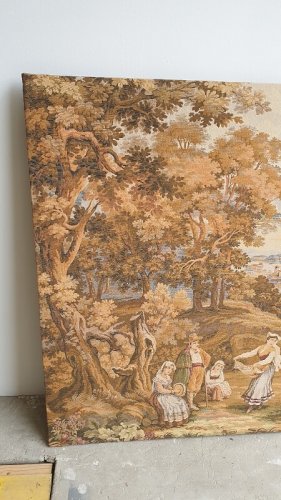 TAPISSERIE MURALE SUR CADRE EN BOIS