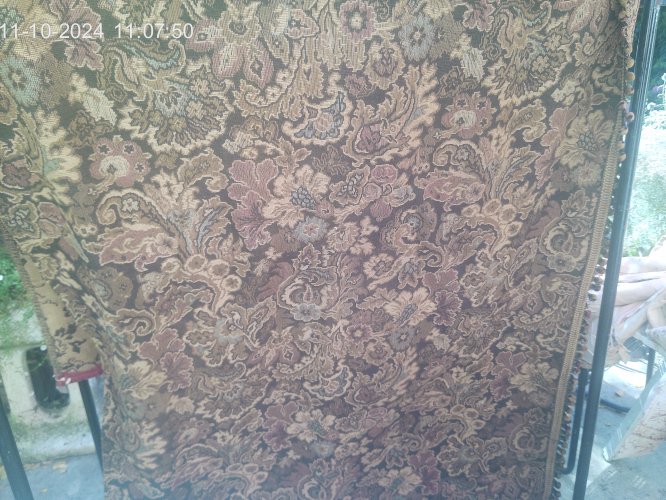 tapisserie rideau ancien