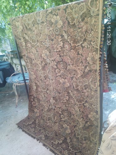 tapisserie rideau ancien