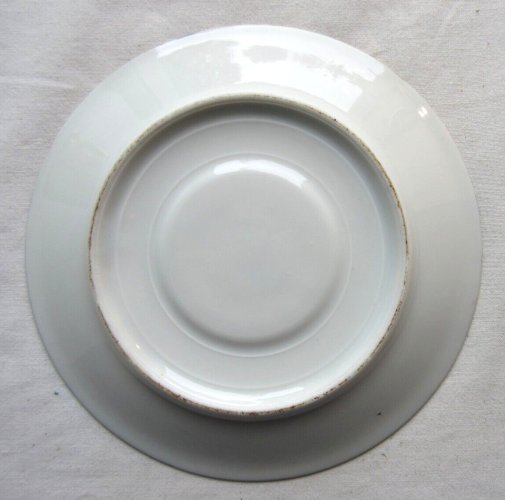 Tasse à café 1900 porcelaine de Limoges, dorure à l'agate: Roses et Violettes