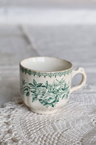 Tasse à café ancienne terre de fer Boch La Louvrière Minerva