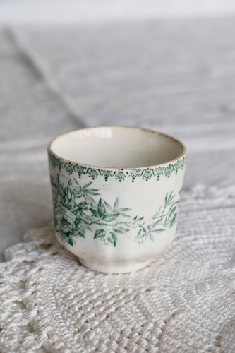 Tasse à café ancienne terre de fer Boch La Louvrière Minerva