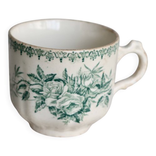 Tasse à café ancienne terre de fer Boch La Louvrière Minerva