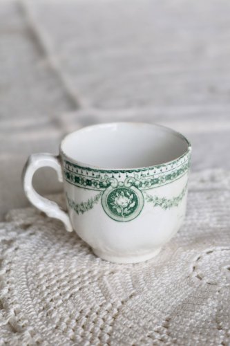 Tasse à café ancienne terre de fer Boch La Louvrière - Modèle Pericon