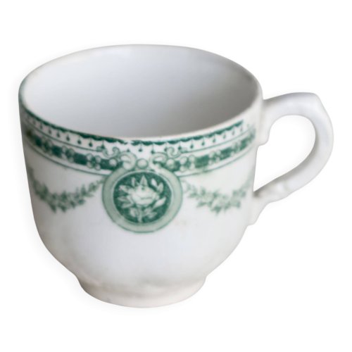 Tasse à café ancienne terre de fer Boch La Louvrière - Modèle Pericon