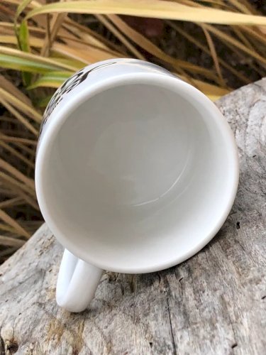 Tasse à café blanche inscription Super Beau Gosse