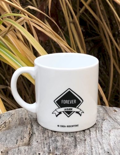 Tasse à café blanche inscription Super Beau Gosse