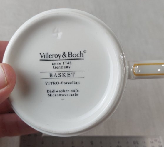 Tasse à café, décor Basket, en céramique Villeroy & Boch