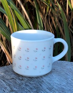 Tasse à café rétro vintage en Pyrex