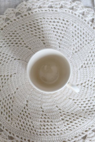 Tasse à café vintage faïence Salins - Motif fleuri