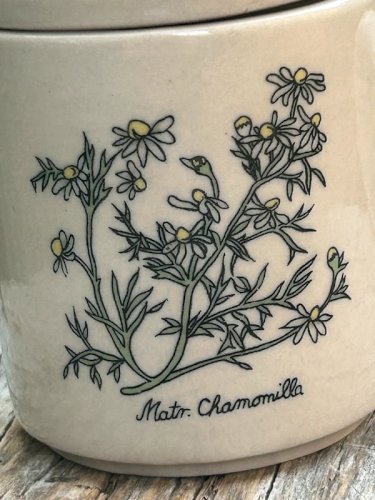 Tasse à thé en grès motifs botaniques