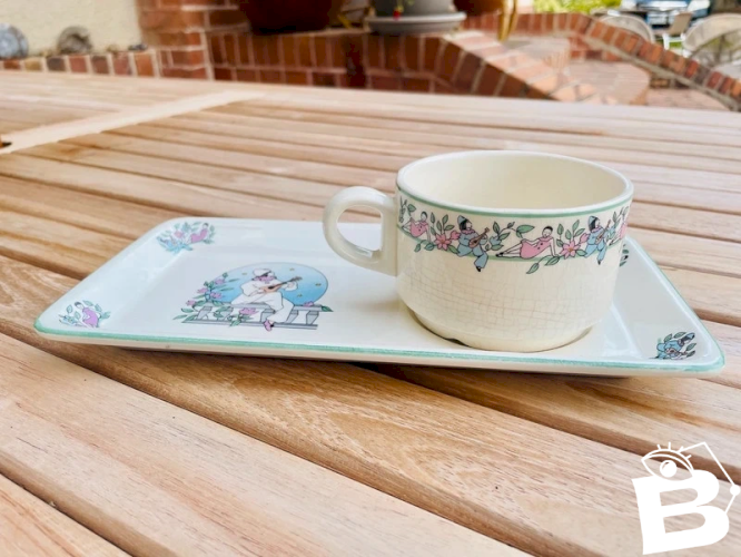 Tasse à thé Gien vintage