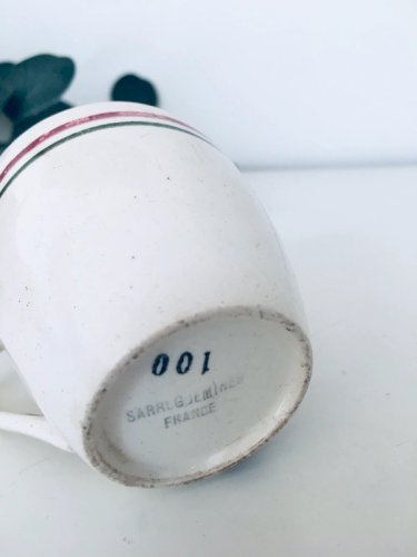 Tasse ancienne Sarreguemines