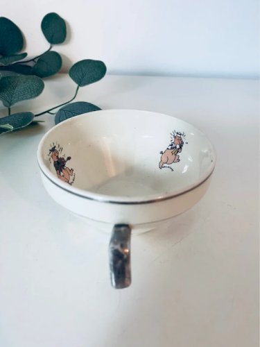 Tasse ancienne Walt Disney Les Trois Petits Cochons – Faïence Vintage