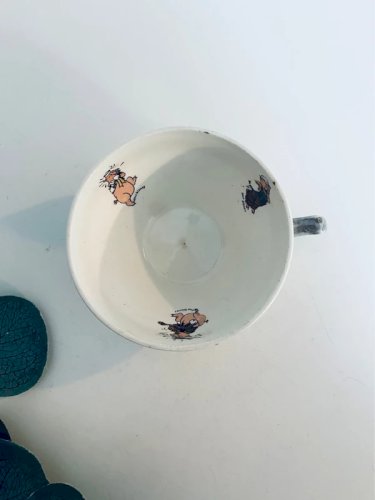 Tasse ancienne Walt Disney Les Trois Petits Cochons – Faïence Vintage