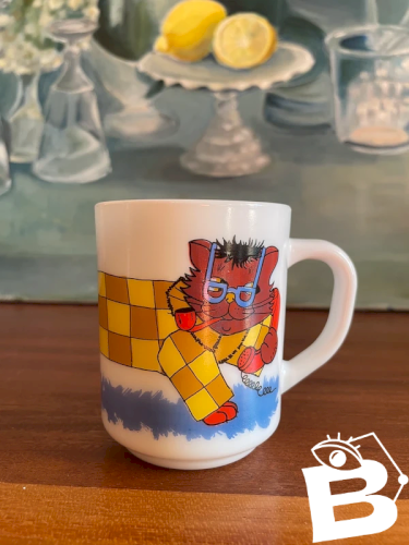 Tasse chat Arcopal vintage