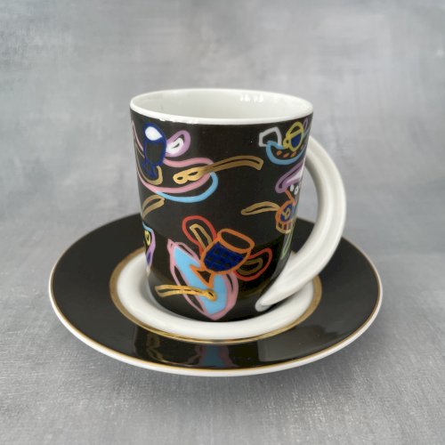 Tasse cup et soucoupe Rosenthal Studio Line espresso sammeltasse n°23 M. Vrolijk