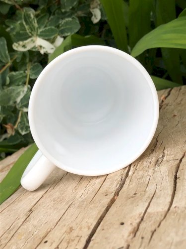 Tasse de Noël Arcopal motifs sapins et bonhommes de neige