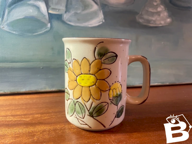 Tasse en grès émaillé vintage