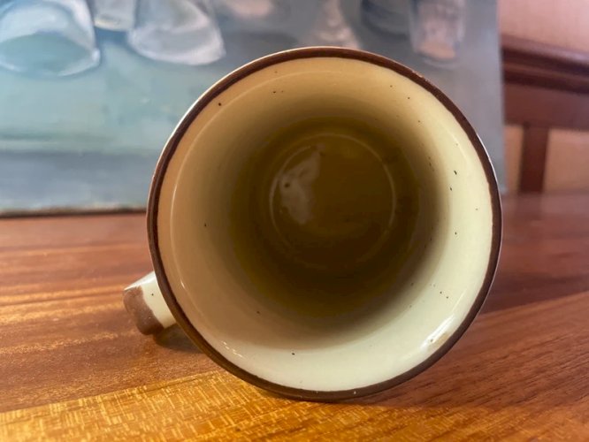 Tasse en grès émaillé vintage