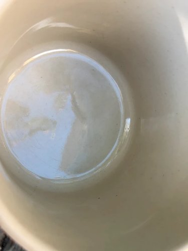 Tasse en grès inscription Monsieur